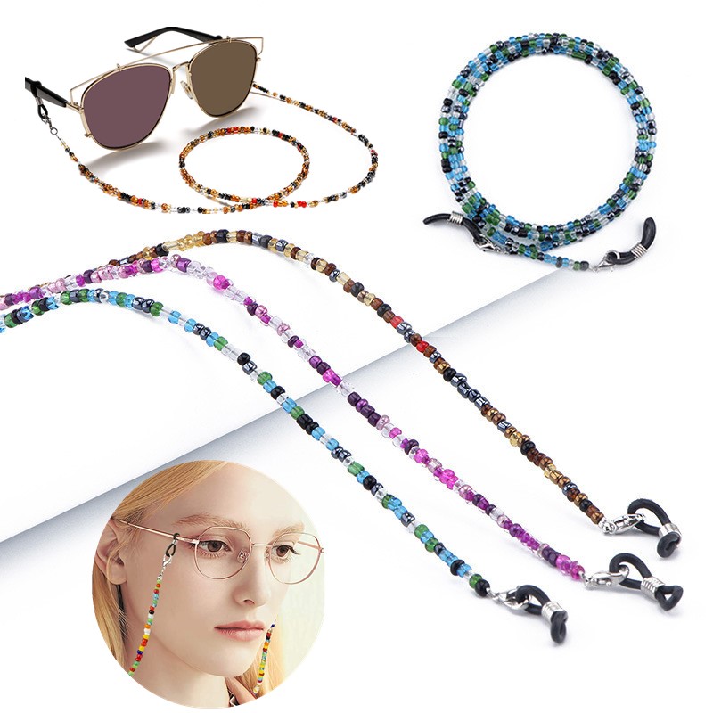 Mask Chain Holder - Crystal Glasses Chain For Women Elegant