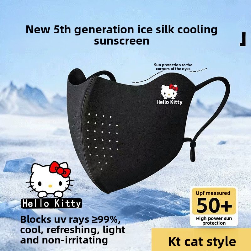 Cute Hello Kitty Print Face Ma - Cloth Face Mask Washable ulasan dan harga