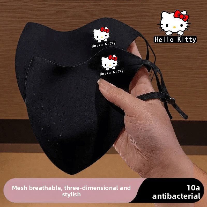 Cute Hello Kitty Print Face Ma - Cloth Face Mask Washable ulasan dan harga