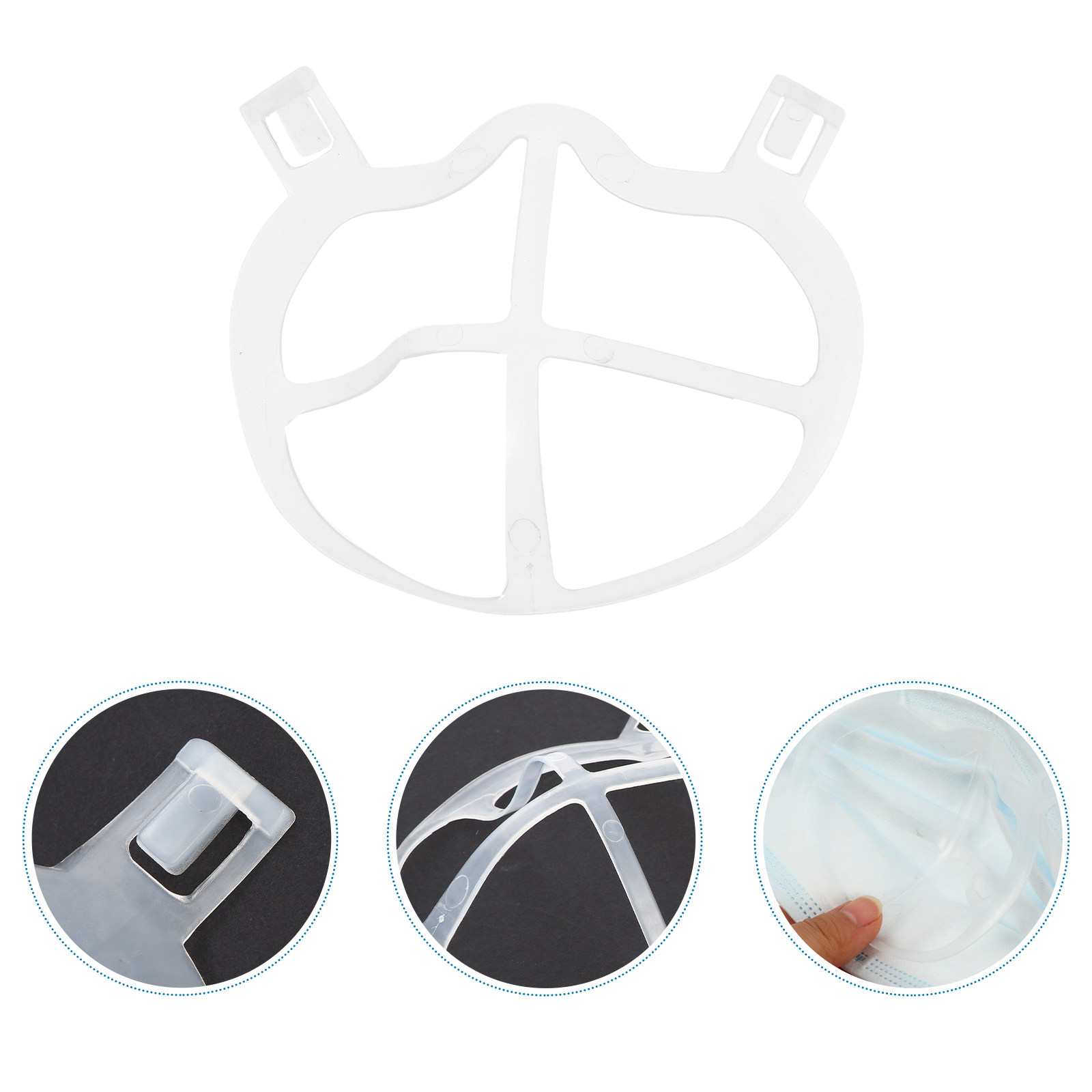 10Pcs Ultra-Thin Soft Silicone - Silicone Mask Bracket ulasan dan harga