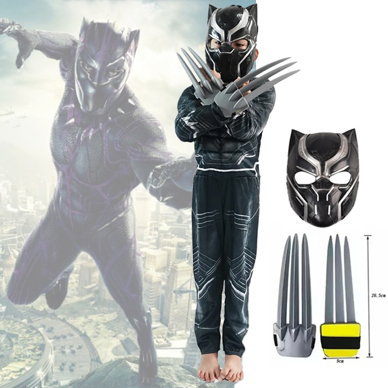 Anime Superhero Black Panther  - Black Face Mask Pack ulasan dan harga