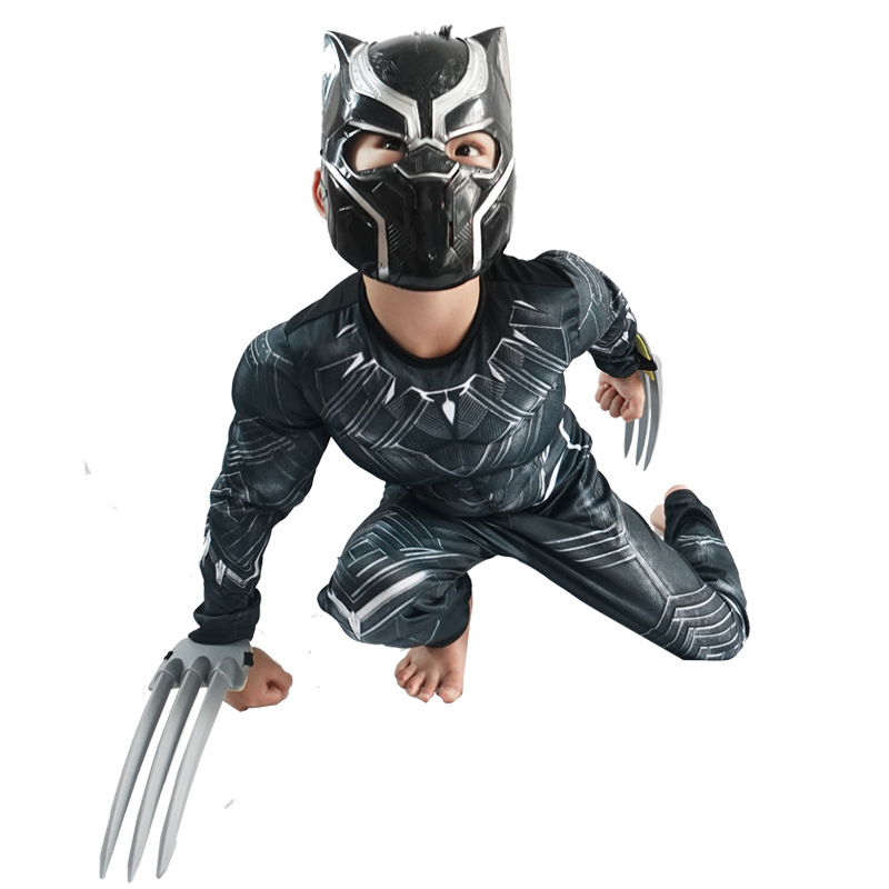 Anime Superhero Black Panther  - Black Face Mask Pack ulasan dan harga