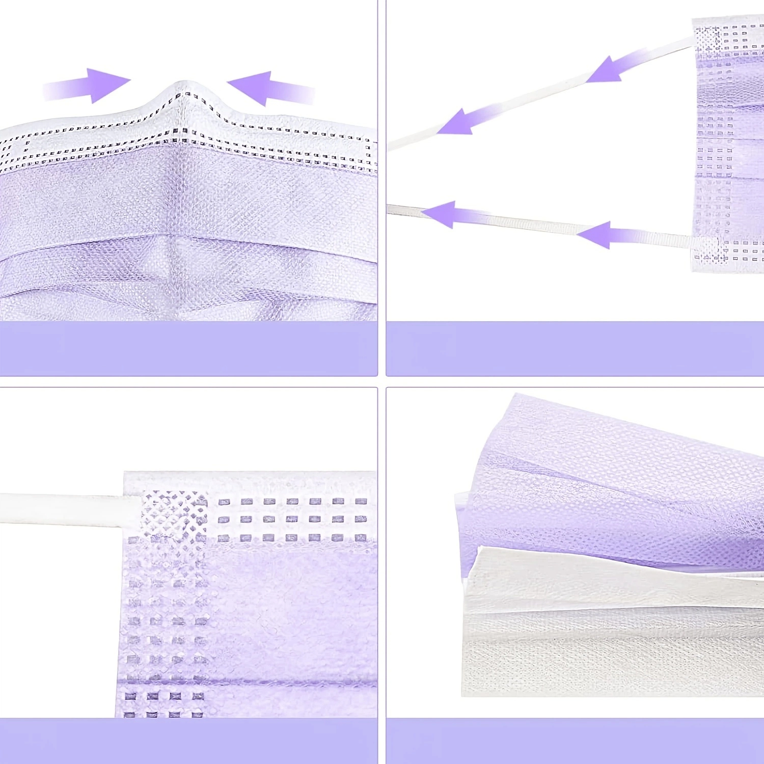 100Pcs Thick Purple Disposable - Disposable Surgical Mask ulasan dan harga