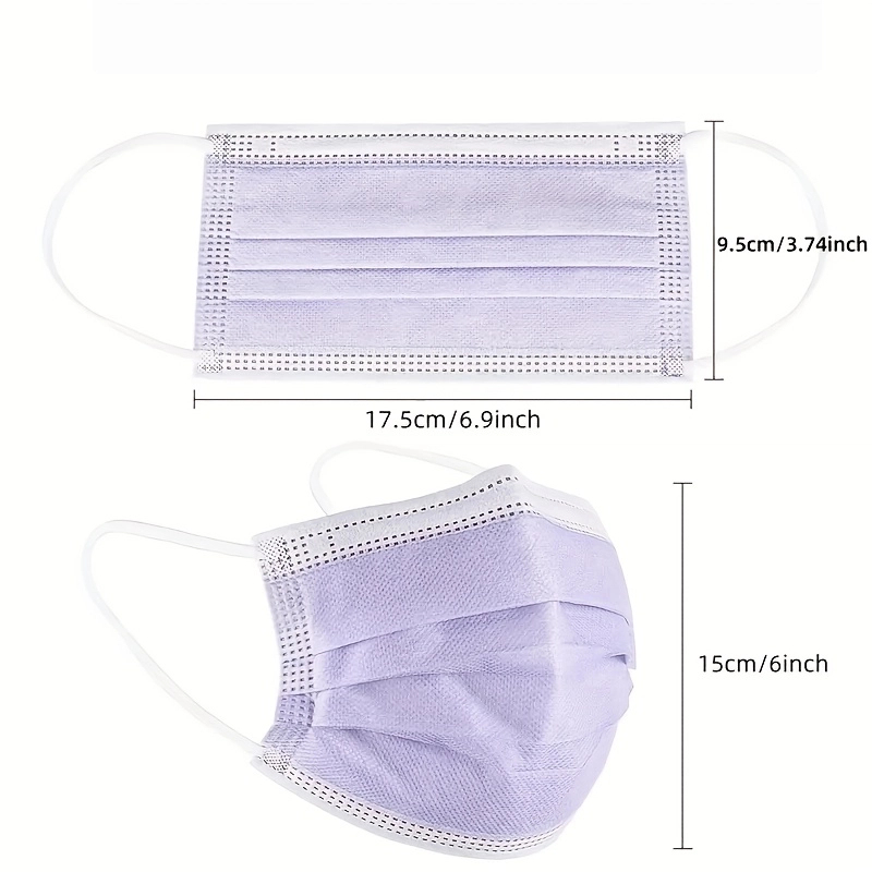 100Pcs Thick Purple Disposable - Disposable Surgical Mask ulasan dan harga