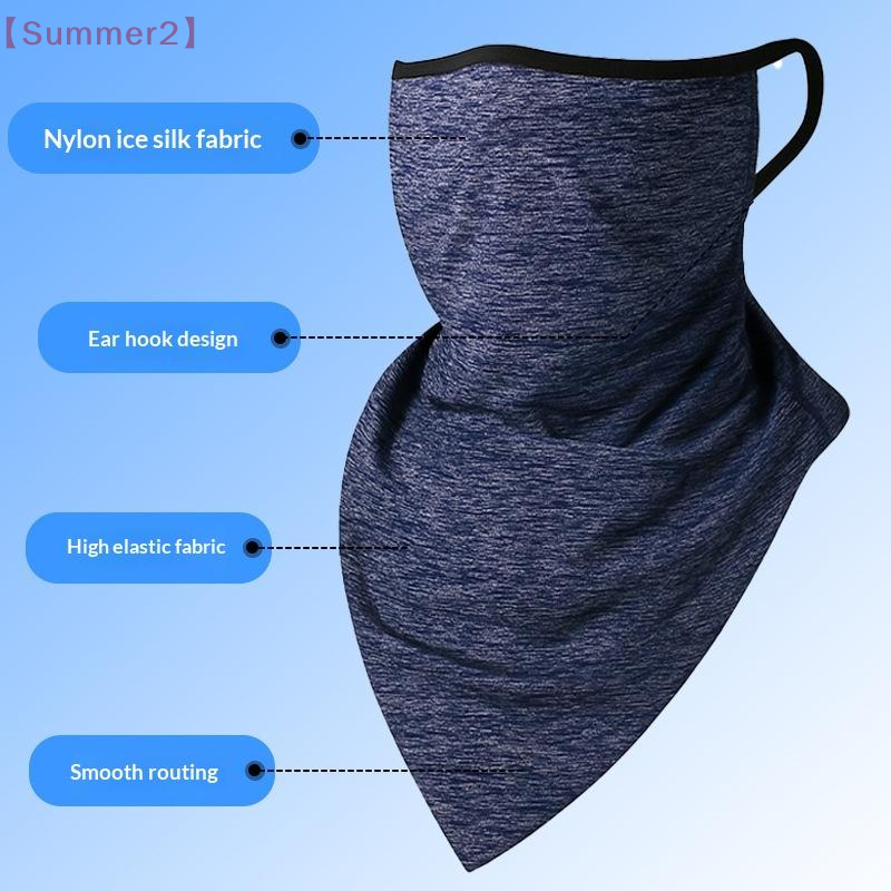 【Xia2】Summer Breathable Ice Si - Sports Mask Breathable ulasan dan harga