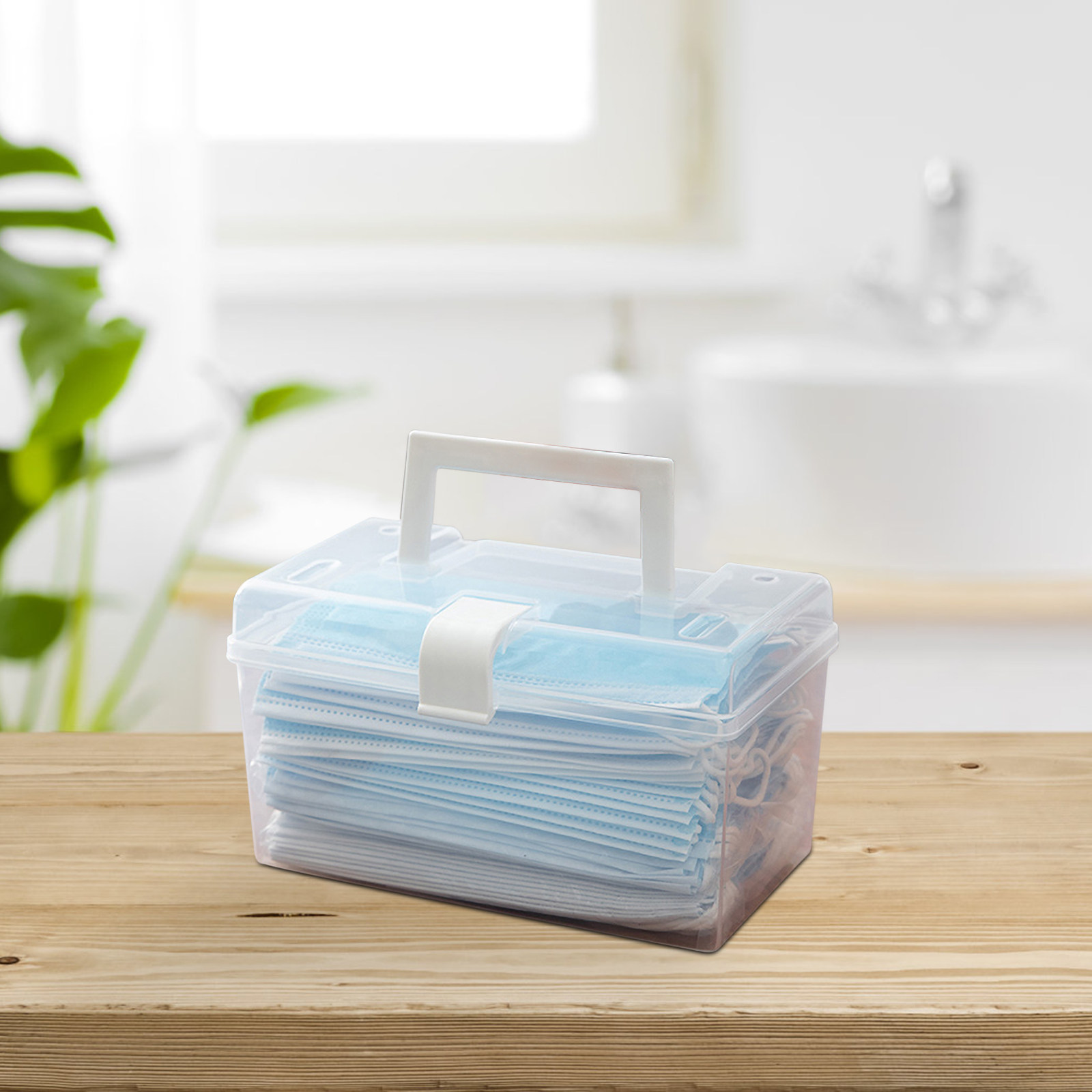 1Pcs Healthy Premium Plastic D - Face Mask Storage Box ulasan dan harga