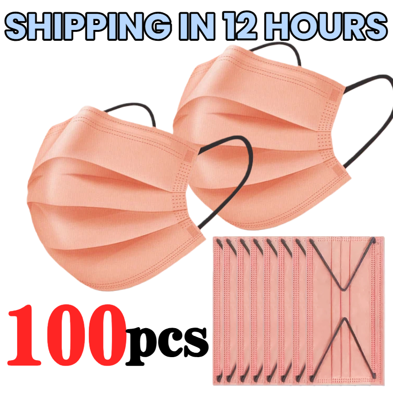 100/50Pcs Thick Protective Fil - Disposable Surgical Mask ulasan dan harga