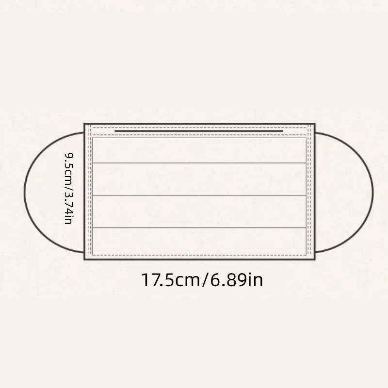 100/50Pcs Thick Protective Fil - Disposable Surgical Mask ulasan dan harga