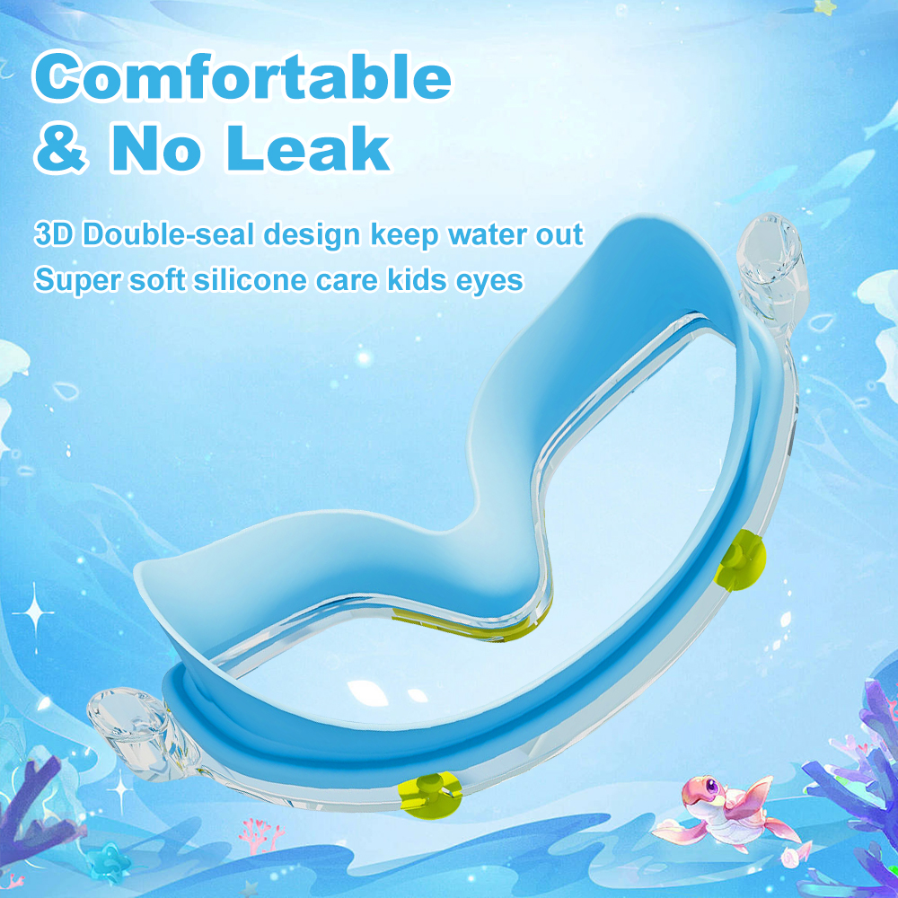 Kids Swim Goggles Boys Girls A - Silicone Mask Bracket ulasan dan harga